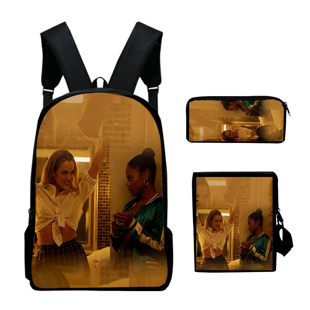 

Trendy Fashion Luxury ZOLA 3D Print 3pcs/Set pupil School Bags Laptop Daypack Backpack Inclined shoulder bag Pencil Case