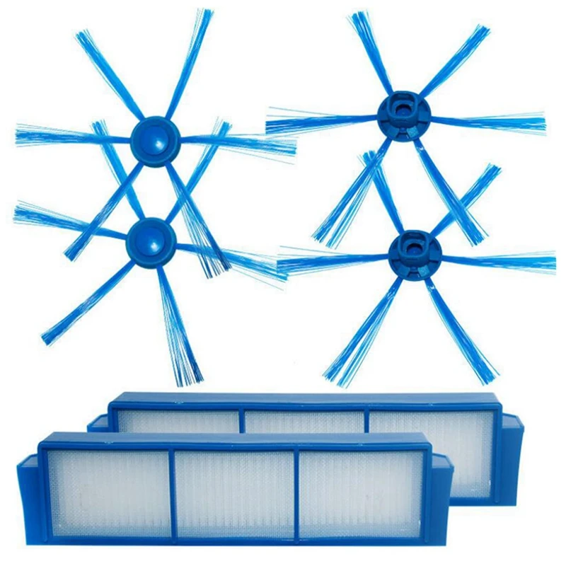 

HOT-HEPA Filter 6-Armed Side Brush For FC8007 FC8792 FC8794 FC8796 Robot Vacuum Cleaner Replacement Spare Parts