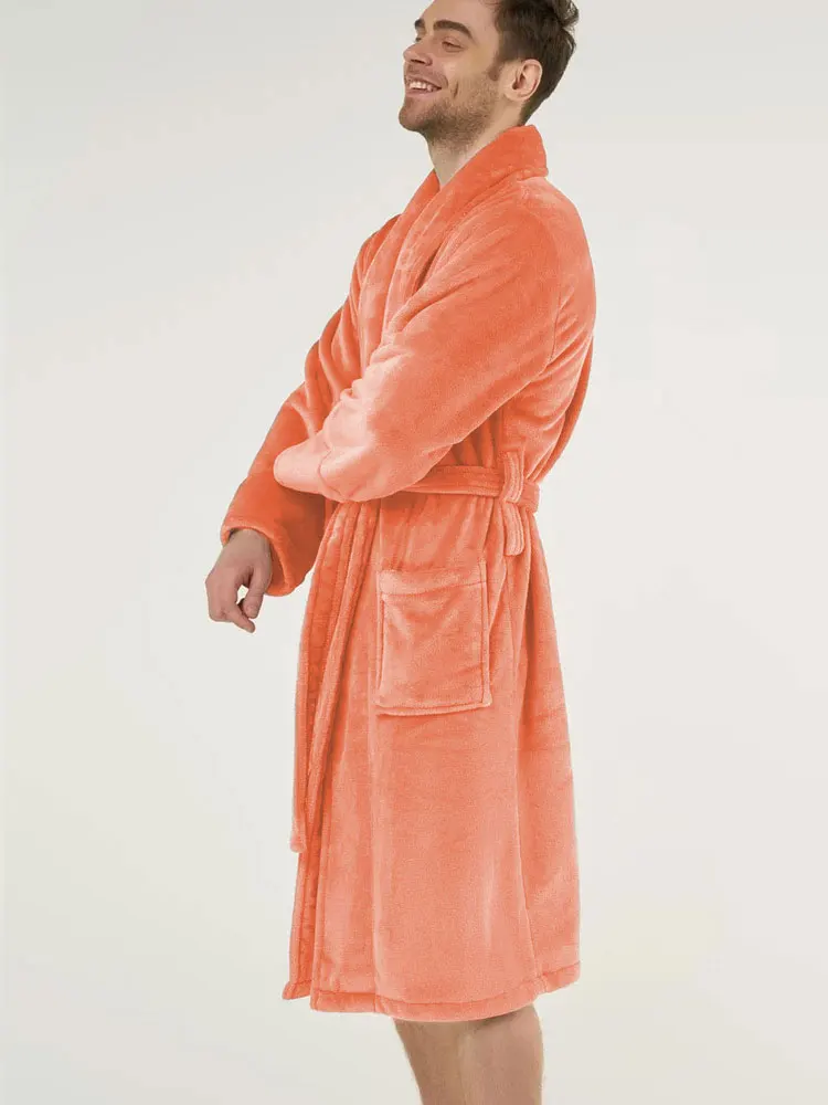 LEDP Микрофлисовый мужской халат