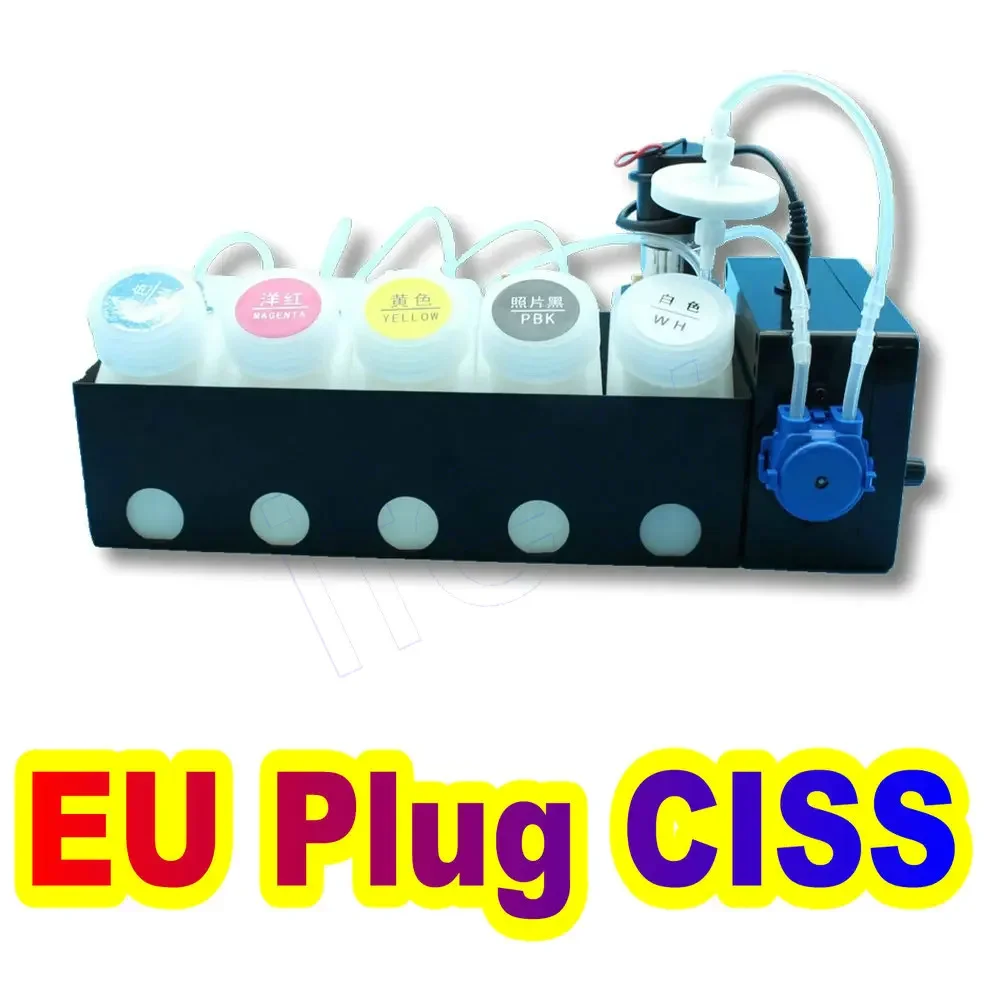Набор чернил ET8550 DTF CISS для Epson ET-8550 L18050 L8050 L1800 L800 Xp600 белый комплект преобразования