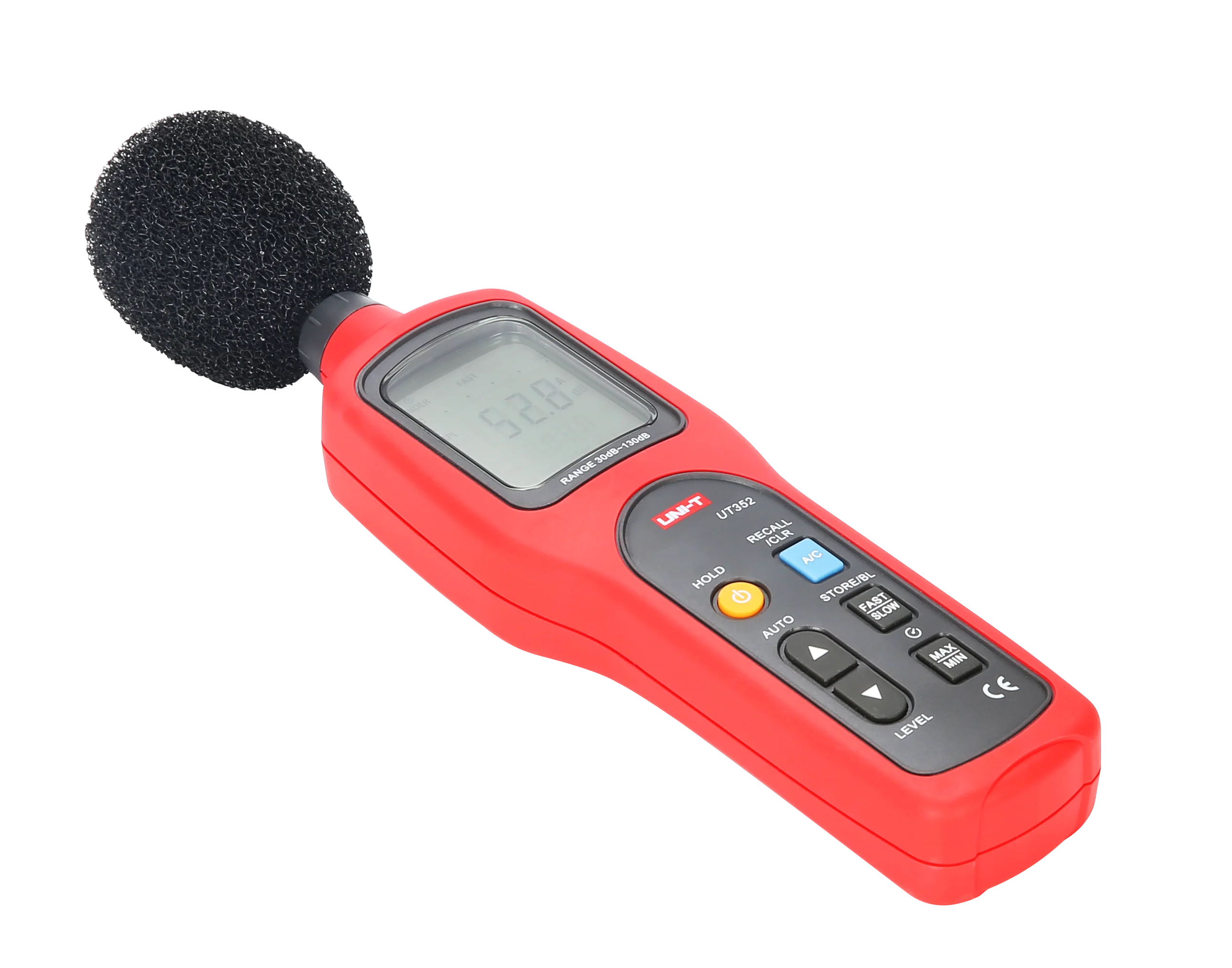 

UNI-T UT352 Digital Sound Level Meter 30~130dB 31.5H~8000Hz Noise Monitor Tester Frequency 31.5Hz~8000Hz with Alarm Function