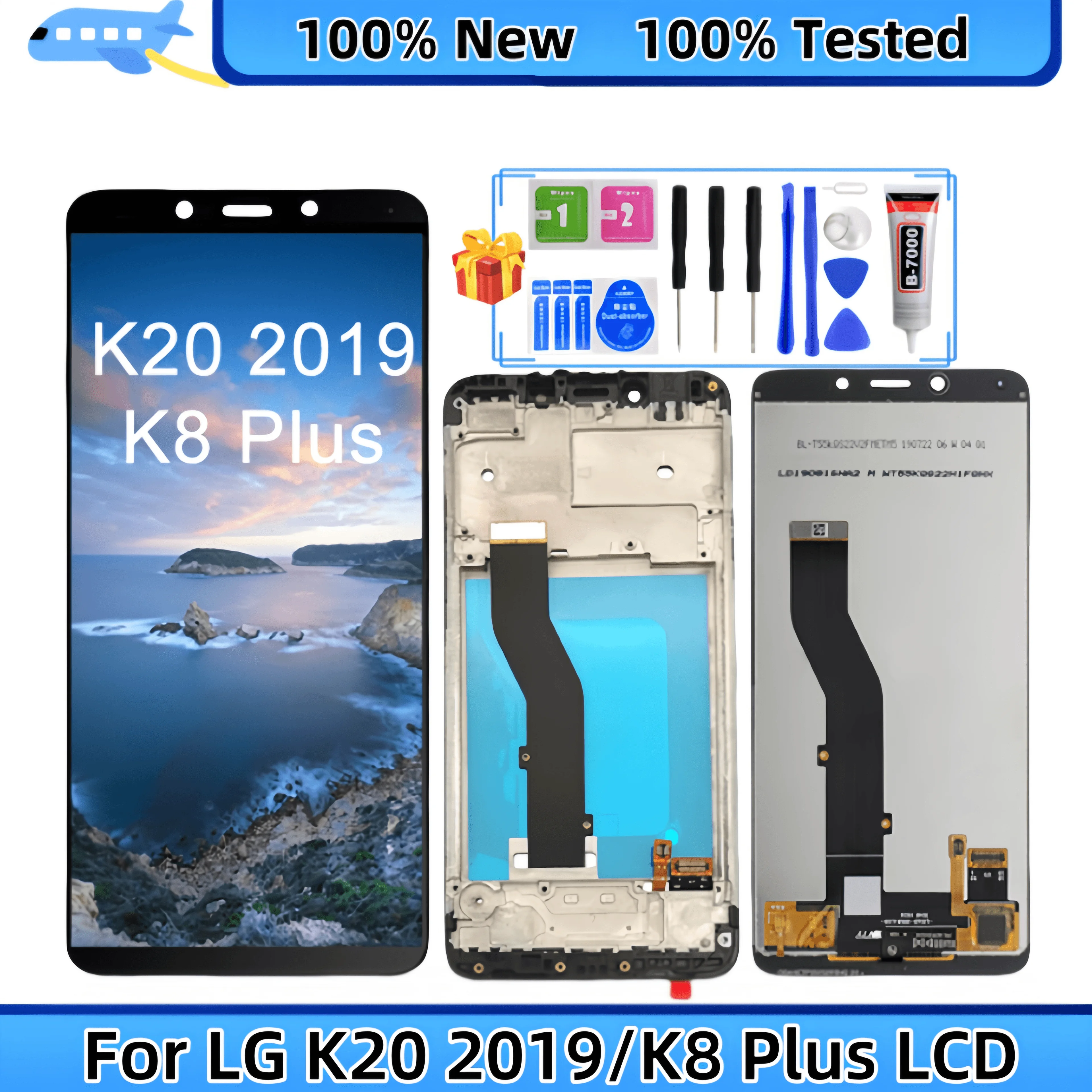Для LG K20 2019 K8 PLUS LM-X120EMW LMX120EMW LM-X120 LMX120BMW ЖК-дисплей с цифровым преобразователем