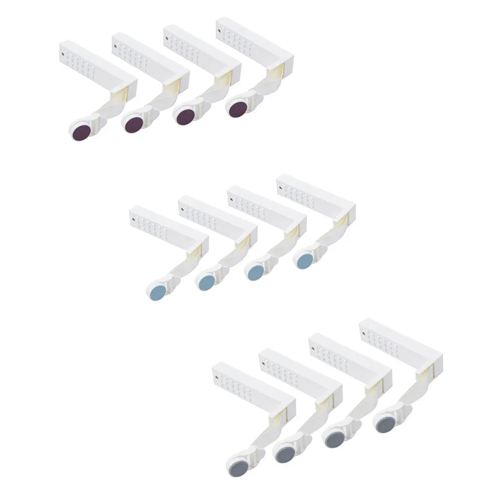 

4pcs Bed Sheet Clips Adjustable Quilt Cover Holders Non-slip Household Angle Fixed Buckles Purple