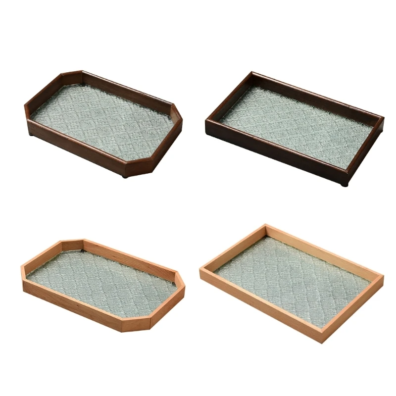 

Serving Tray Coffee Table Rectangle Decorative Platter Holder Tray 40JA