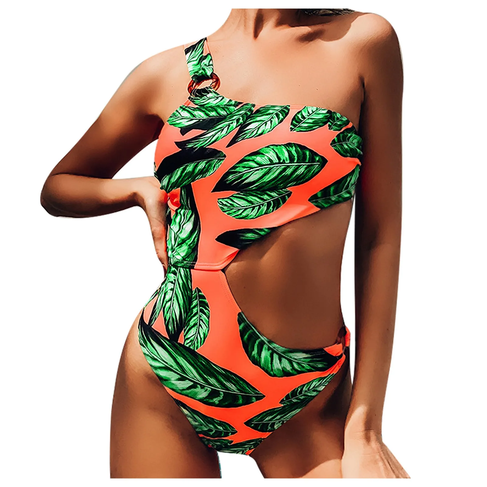 

Купальник Цельный Модный летний пикантный пляжный купальник с принтом мягкий бюстгальтер Женские купальники танкини набор купальников micro