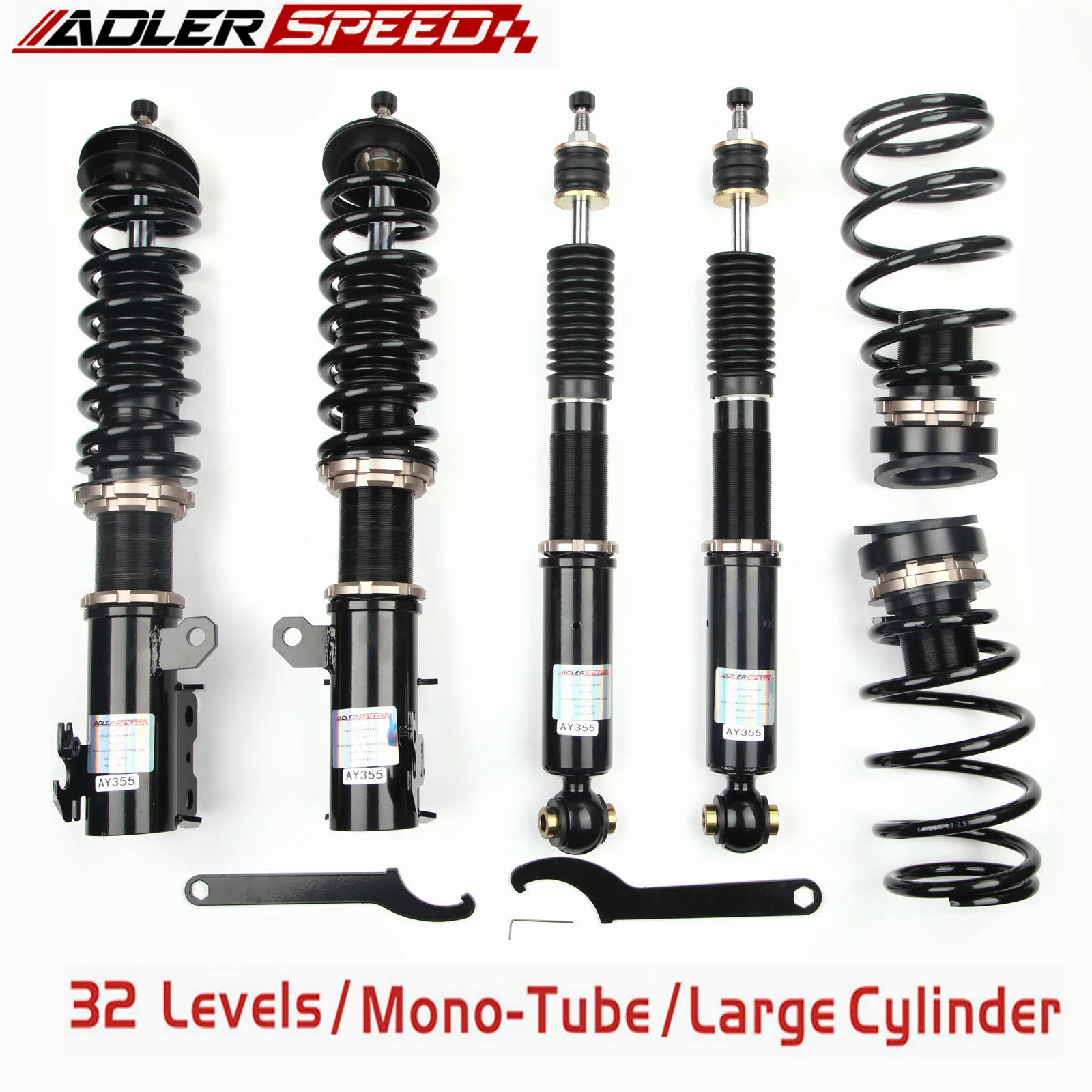 

ADLERSPEED 32 Level Damper Mono Tube Coilovers Kit For Toyota Yaris(XP130/XP150) 2013-19