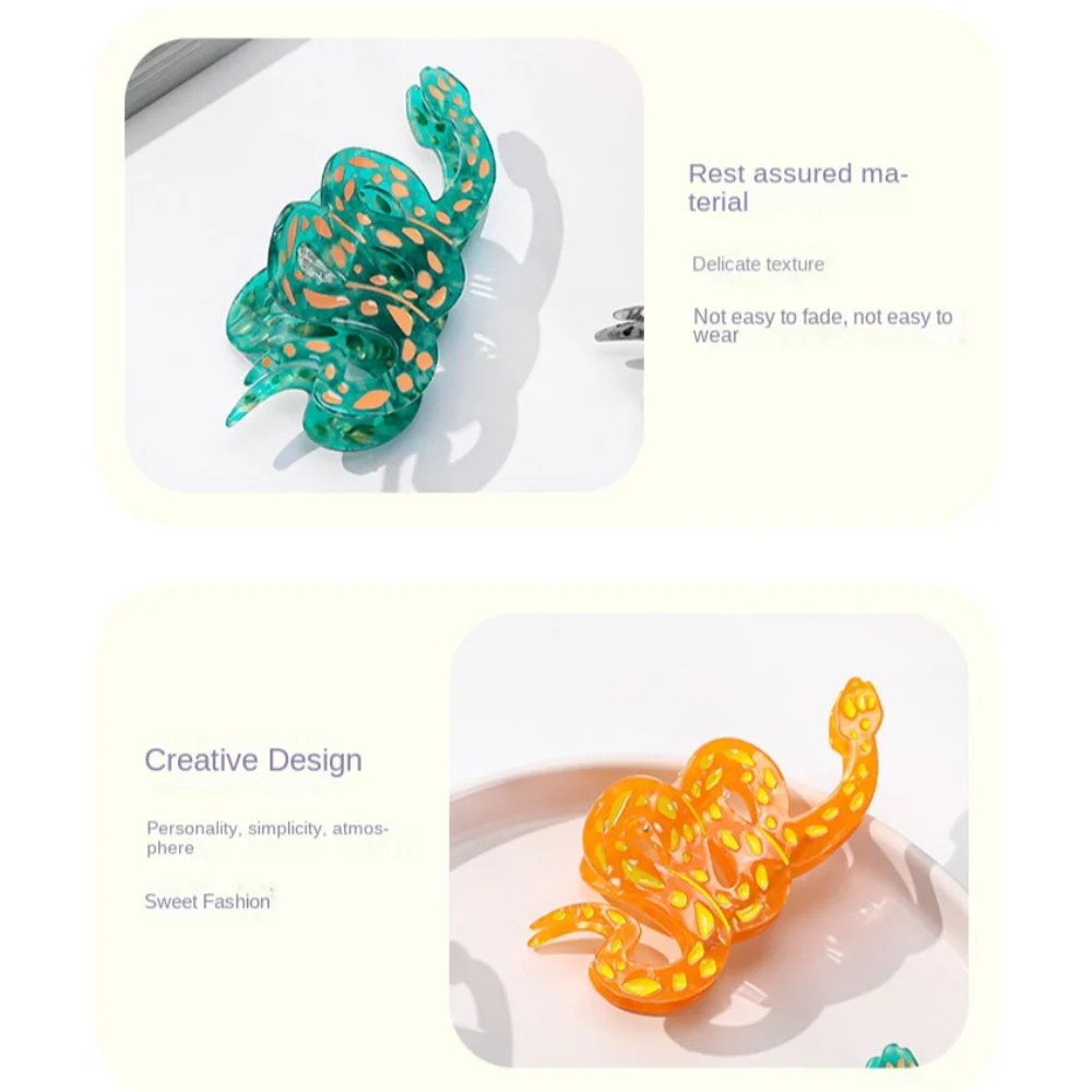 Забавный коготь для волос из ацетата уксусной кислоты изысканные заколки в виде