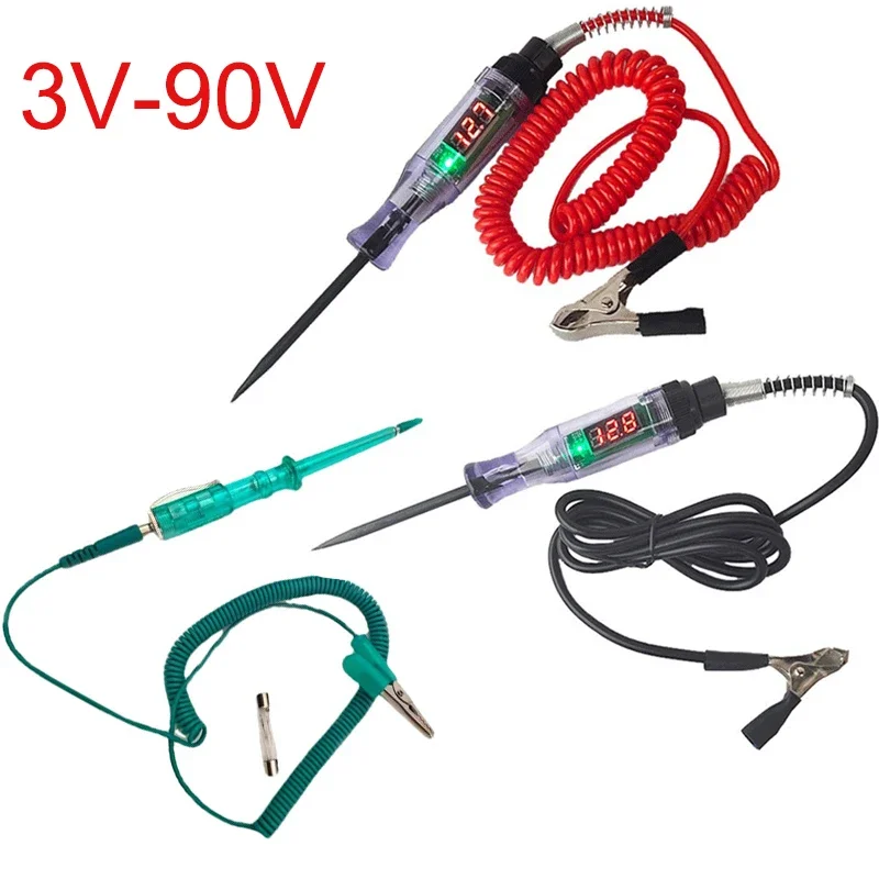 

Long Bulb Display Probe Pen Circuit Truck Tester Digital Car Voltage Auto Light Repair Automobile Tools Diagnostic
