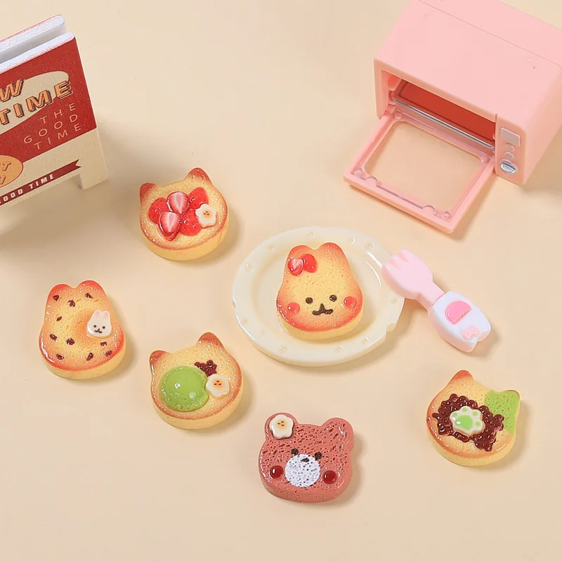 Миниатюрный Кукольный домик еда жареное яйцо тост с сыром модель для кукол