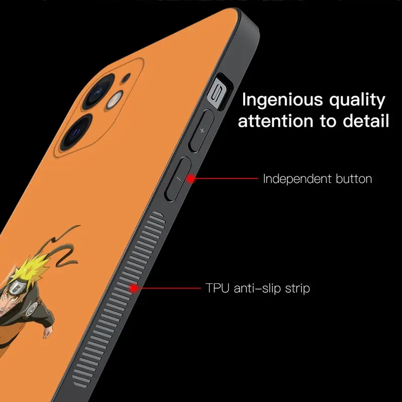 Чехол для телефона Sasuke удзумаки Наруто мультяшный силиконовый чехол iphone 11 13 12 pro