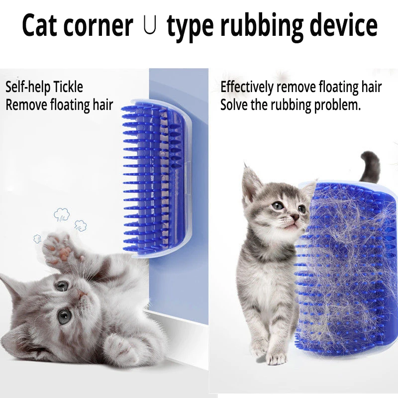 

Pet Brush Comb Cats Toy Plastic Self Grooming Cat Comb Cat Massage Comb Catnip Toy Pet Supplies Cute