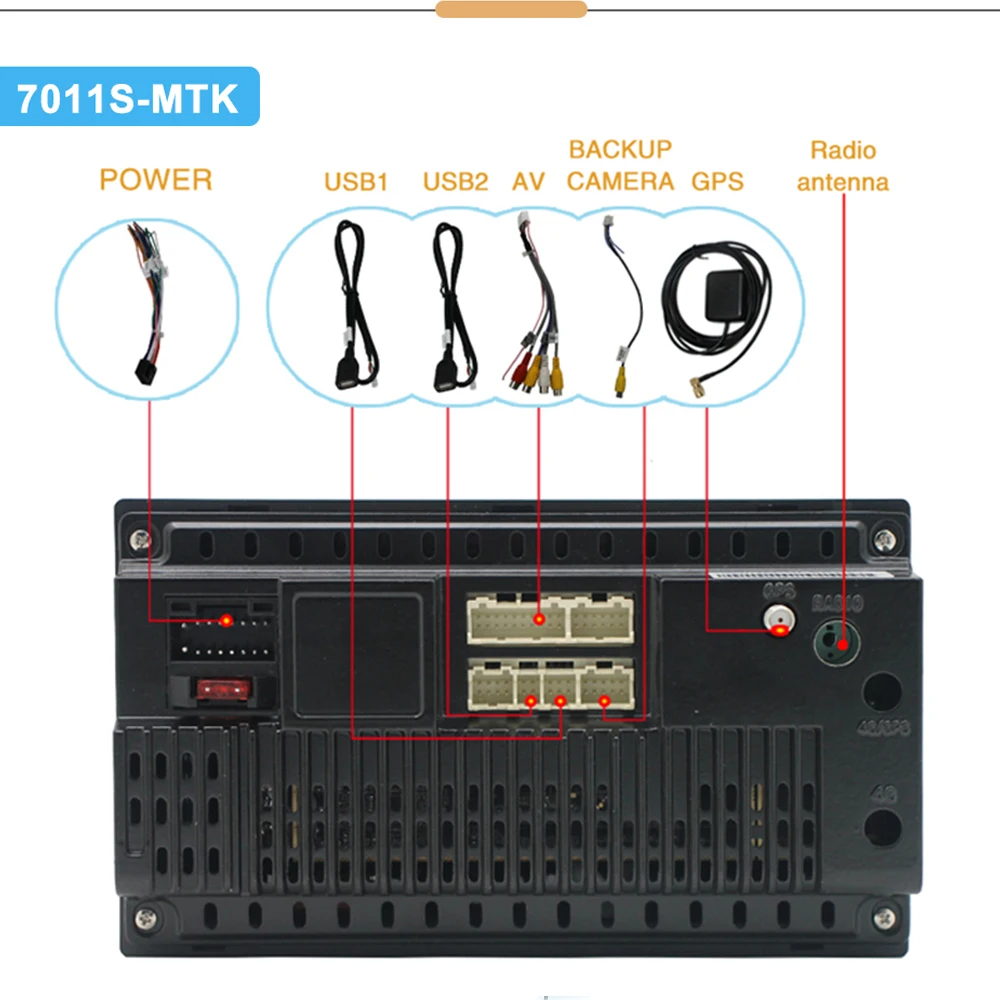 Универсальный мультимедийный автомобильный радиоприемник BQCC на Android с функцией