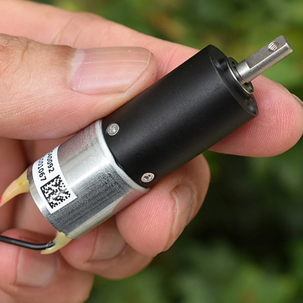 Прочный полностью металлический редукторный двигатель постоянного тока с 16-миллиметровым планетарным редуктором, медленной скоростью и высоким крутящим моментом, 6-12 В, 8 об/мин-16 об/мин