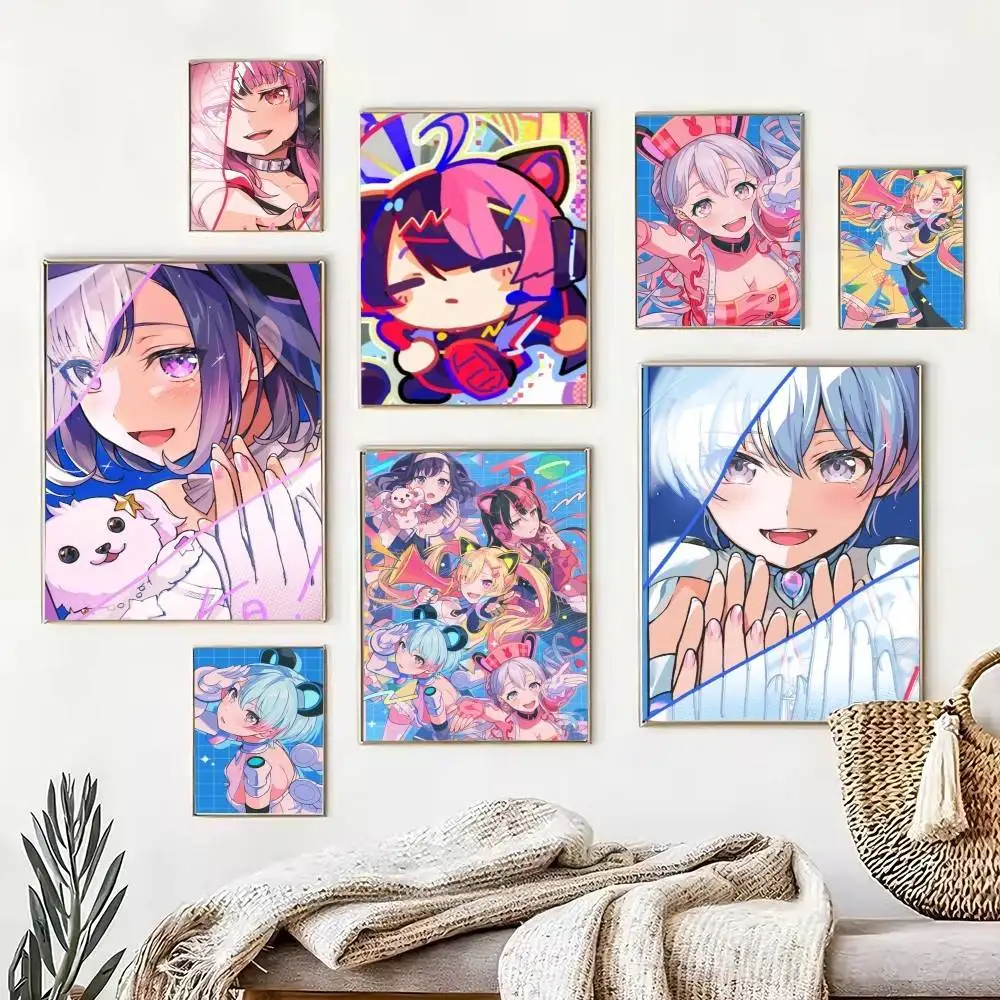Фото Постер Mugendai MewType BanG Dream, высококачественное эстетическое украшение для общежития и гостиной, настенные наклейки, подарок. №1