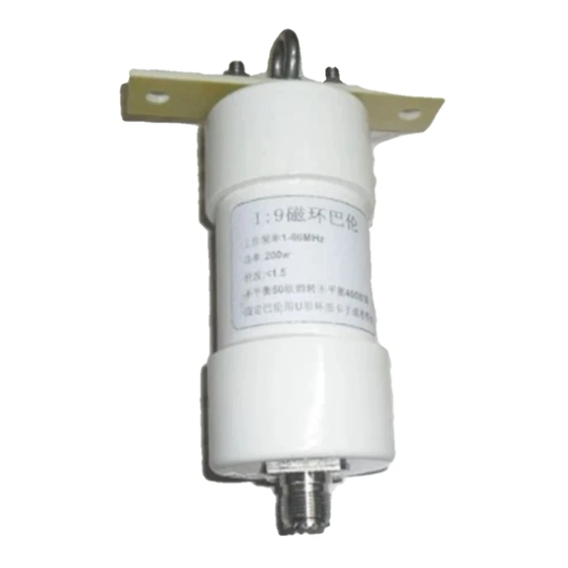 

1 Piece 1:9 Balun 200W Short Wave Balun HAM Long Wire HF Antenna RTL-SDR 1-56Mhz 50 Ohm To 450 Ohms NOX-150 Magnetic