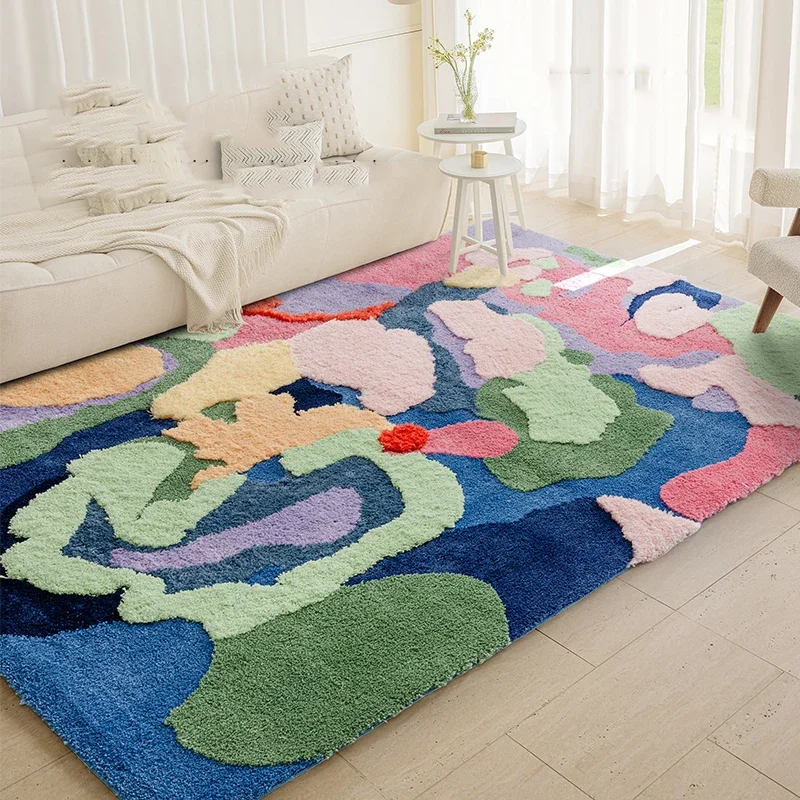 Ковер для гостиной диван журнальный столик детский коврик комнаты осенние