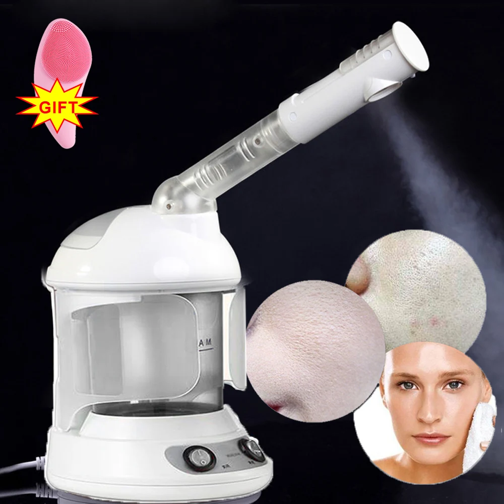 Vapour Ozone Vaporizador Facial Steamer Face Skin Care Spa Steam Relax Moisturizer Beauty Aroma Herbal Steaming Make Up Device