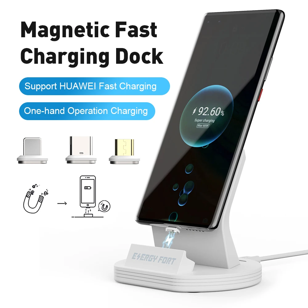 Sikai 5A Type-C Micro USB IOS зарядная док-станция настольное магнитное зарядное устройство Подставка для iPhone12 Pro/11 Xiaomi mi 11 Huawei P40/P30