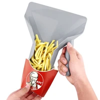 durable plastic chip scoop french fries shovel loader chip packaging shovel funnel popcorn fast food bar