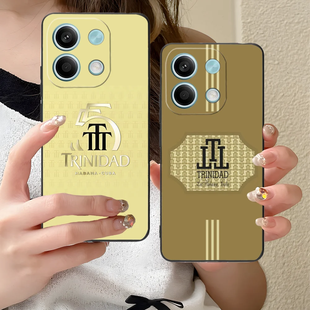 Mobile Trinidad Phone Case for Xiaomi Redmi Note 13 12 11 10 9 8 7 6 S A Pro Lite Plus 5G Black Cover Smartphone Cellphones