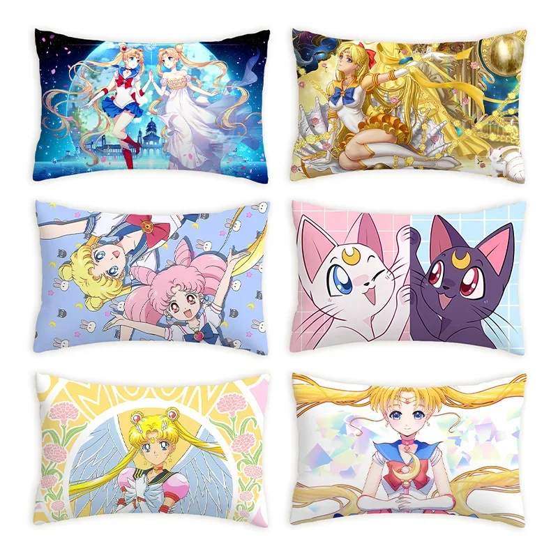 Наволочка с изображением Сейлор мунса наволочка мультяшным рисунком украшение