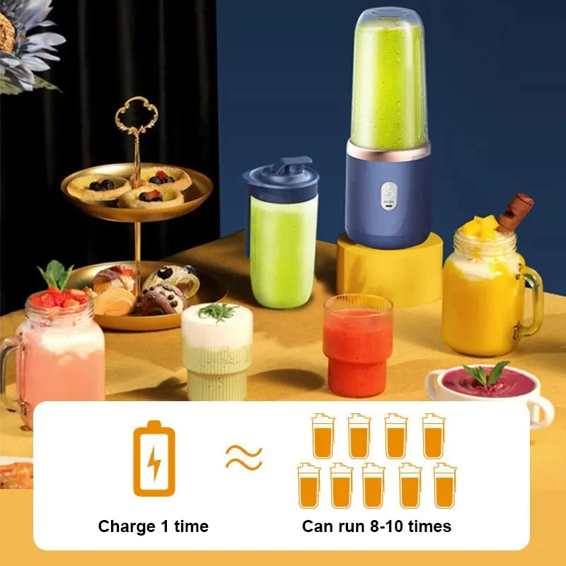 Xiaomi 380 мл портативная электрическая соковыжималка для фруктов домашняя USB перезаряжаемая машина для приготовления смузи блендеры машина спортивная бутылка соковыжималка чашка (art.: 3920c8b008b2a) - 3920c8b008b2a