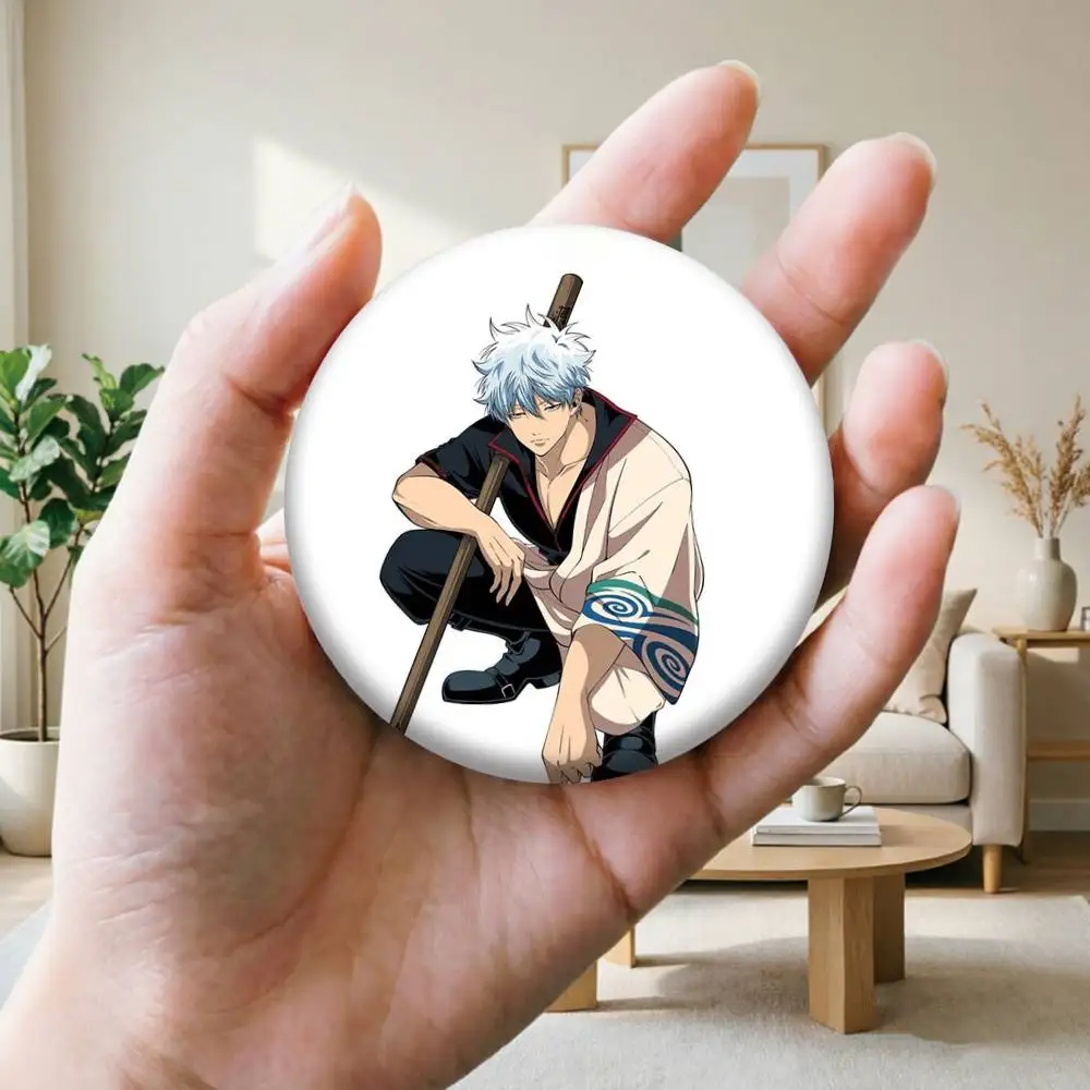 Броши и значки A-Anime Gintama Sakata Gintoki 25 мм, 32 мм, 44 мм, 58 мм, 75 мм для аксессуаров и подарков (art.: 3920dbeec3e87) - 3920dbeec3e87