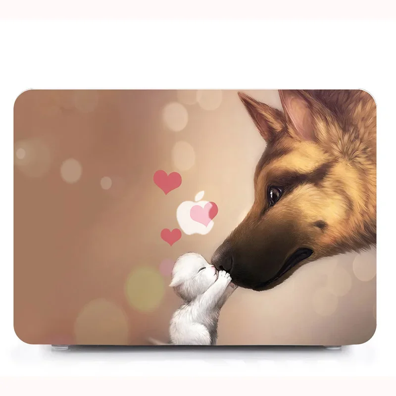 Жесткий пластиковый чехол для ноутбука с животным принтом MacBook Air Pro Retina 11 12 13 15