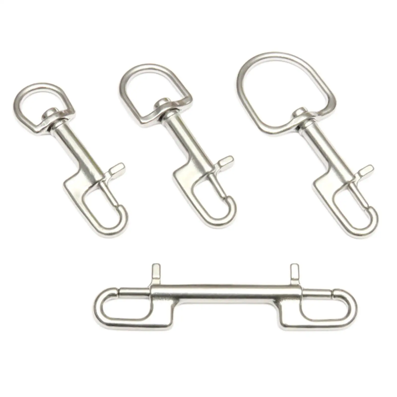 

Stainless Snap Hook For Dog Leash Key Chain Single Double