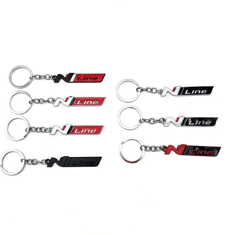 Металлический брелок с эмблемой кольцо-держатель автомобильный N Line значок для