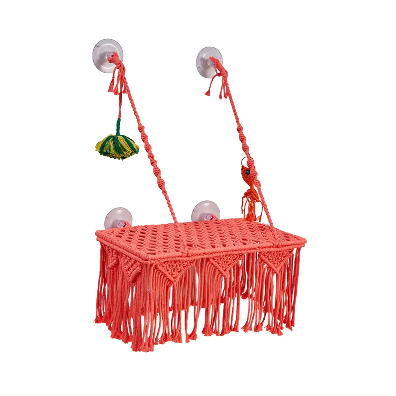 

Pet Fittings Cats Seat Space Saving Sturdy Bohemian Style Cat Bed Cat Hammock for Window Cat Window Perch for Large Cats