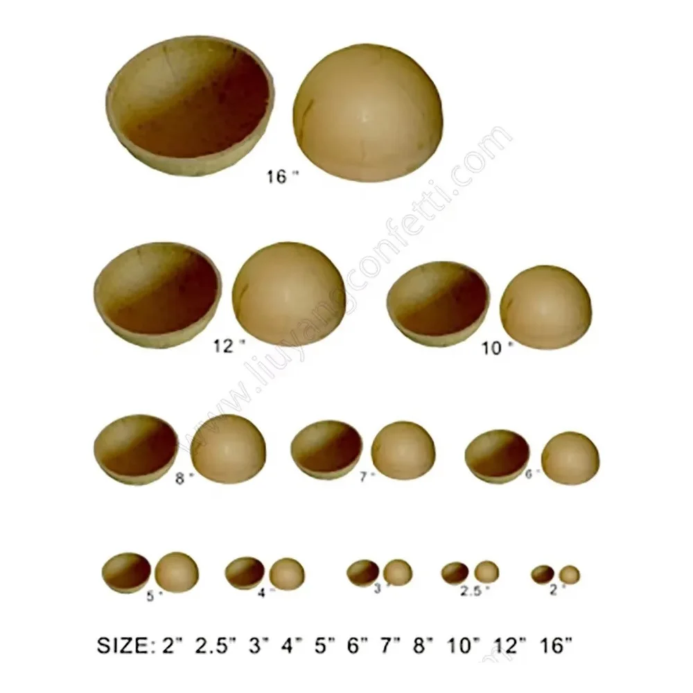 50 шт. 2-дюймовый корпус дисплея бумажный материал полусфера чехол круглый шар для