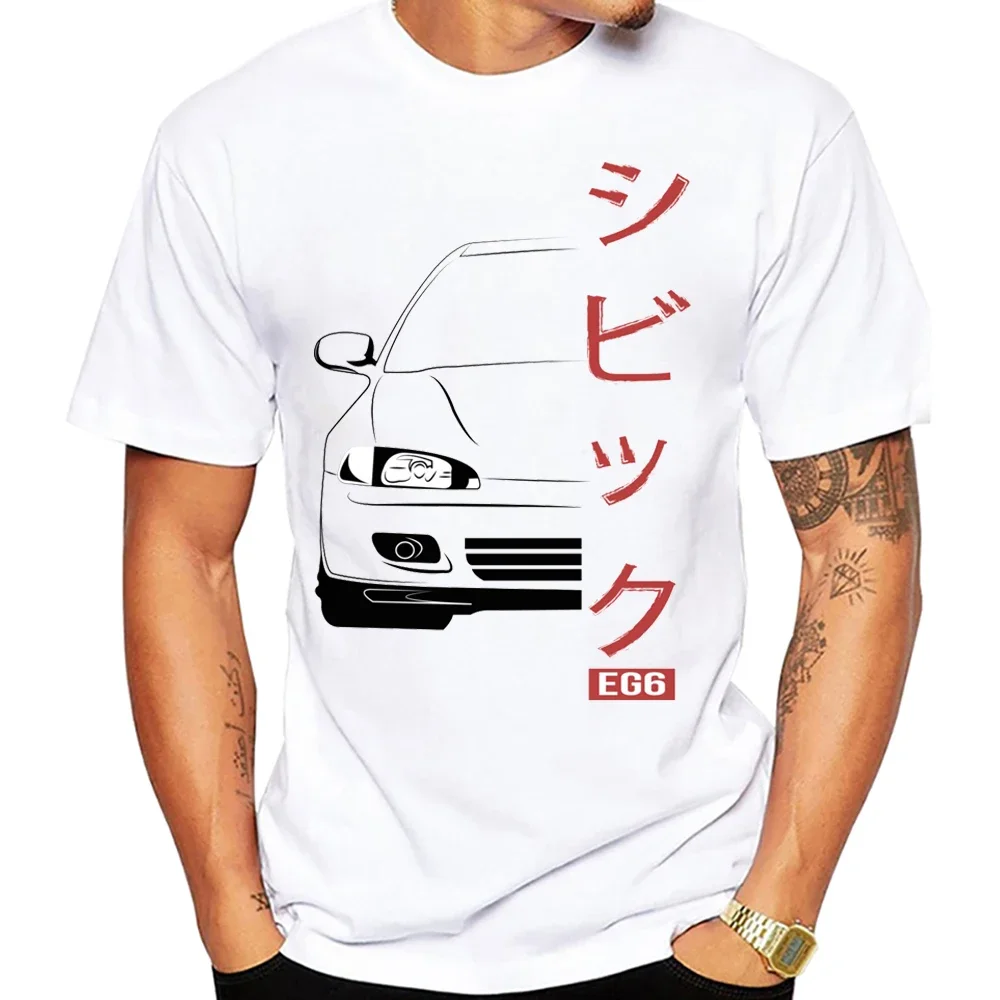 JDM Civic Тип R EG хэтчбек ложка Спортивная Мужская футболка с коротким рукавом