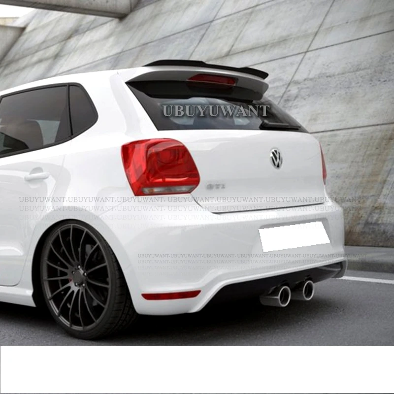 

Rear Roof Spoiler For VW POLO MK5 GTI / R-LINE Lip Wing Spoiler For Polo MK5 6R 6C ABS Plastic Rear Window Spoilers