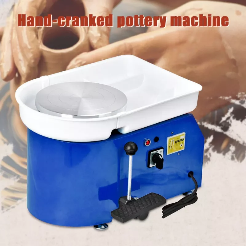 

Turning Electric Pottery Wheel Machine 25CM 350W 220V DIY Clay Mini Pottery Forming Tool For Art Ceramic Work Foot Pedal Control