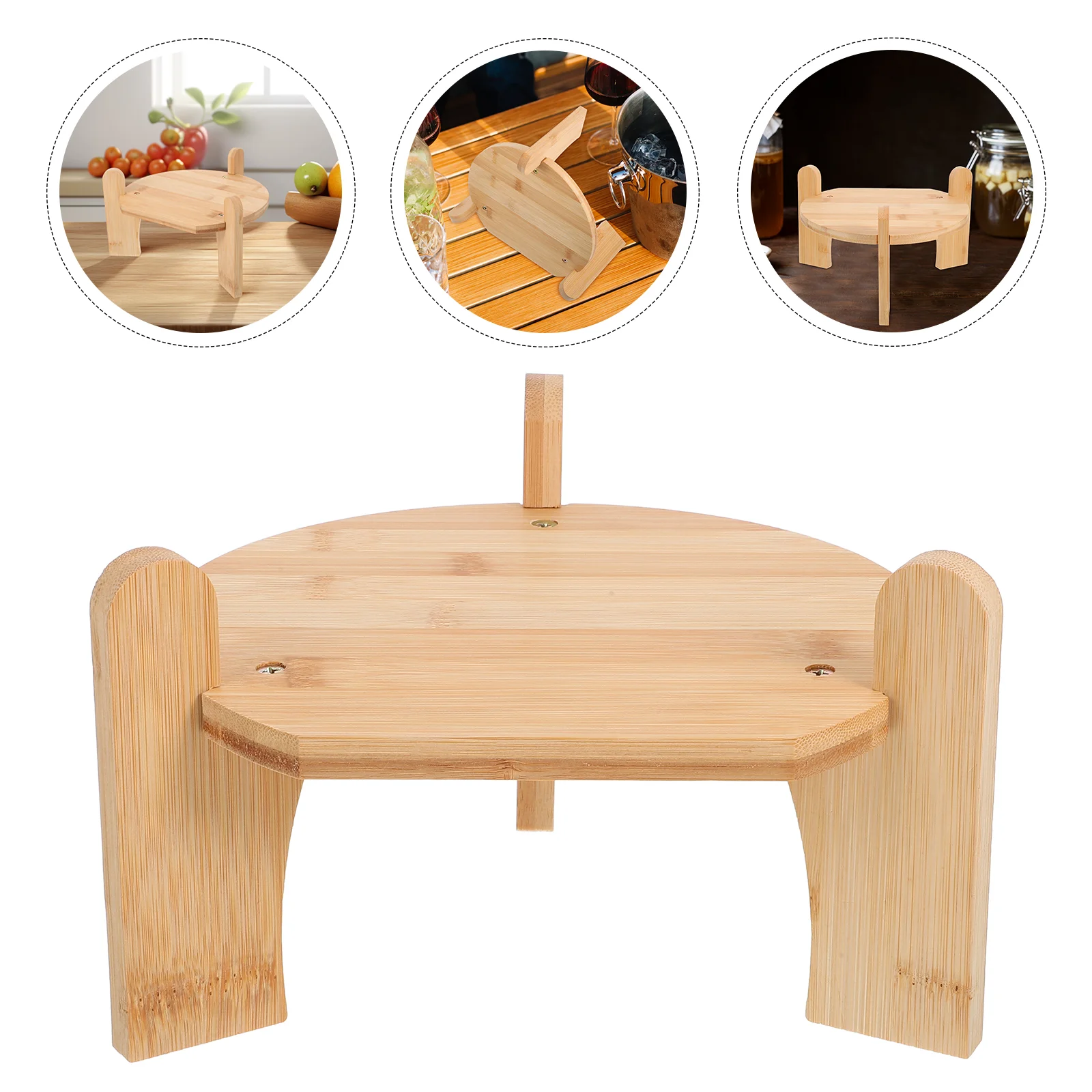 Стойка для диспенсера напитков Бамбуковая подставка Основание чая Подставка