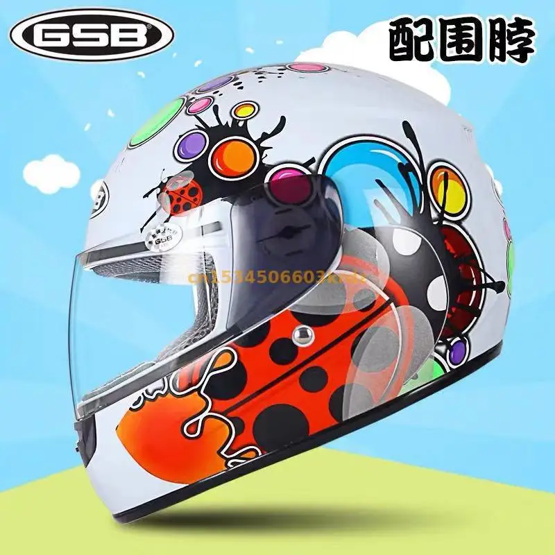 

GSB KIDS high-quality ABS children's motorcycle protective helmet, DOT ECE certified kart and rally helmet ,Capacete