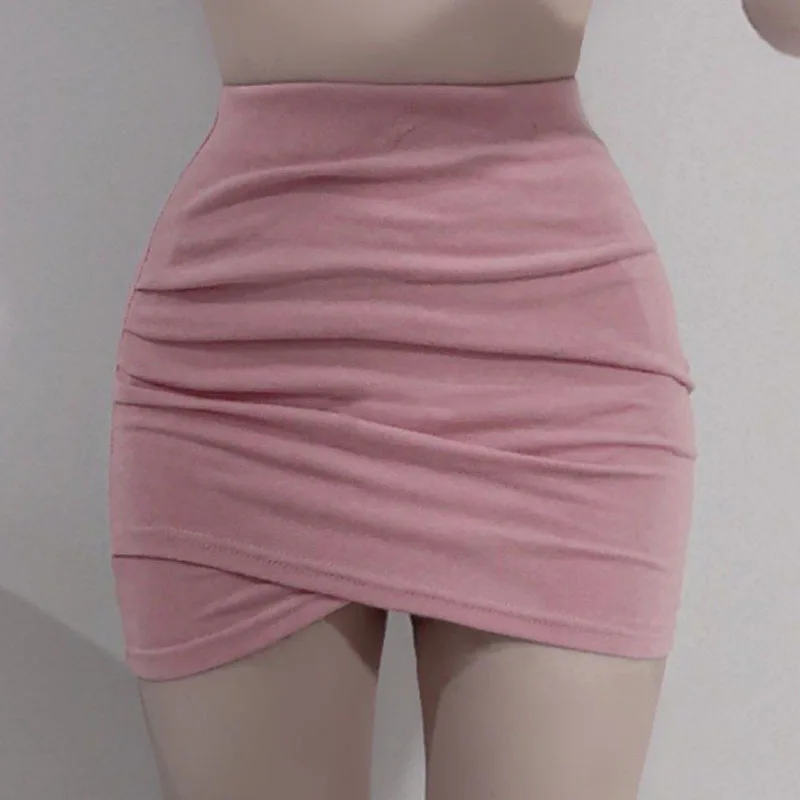 Осень/зима корейская версия новая плиссированная однотонная тонкая короткая