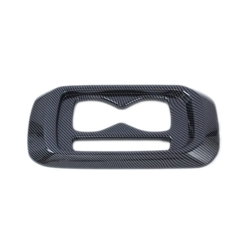 

Car Carbon Fiber Center Console Gear Shift Panel Water Cup Holder Cover Trim Stickers For-VW ID.4 CROZZ 2021 2022