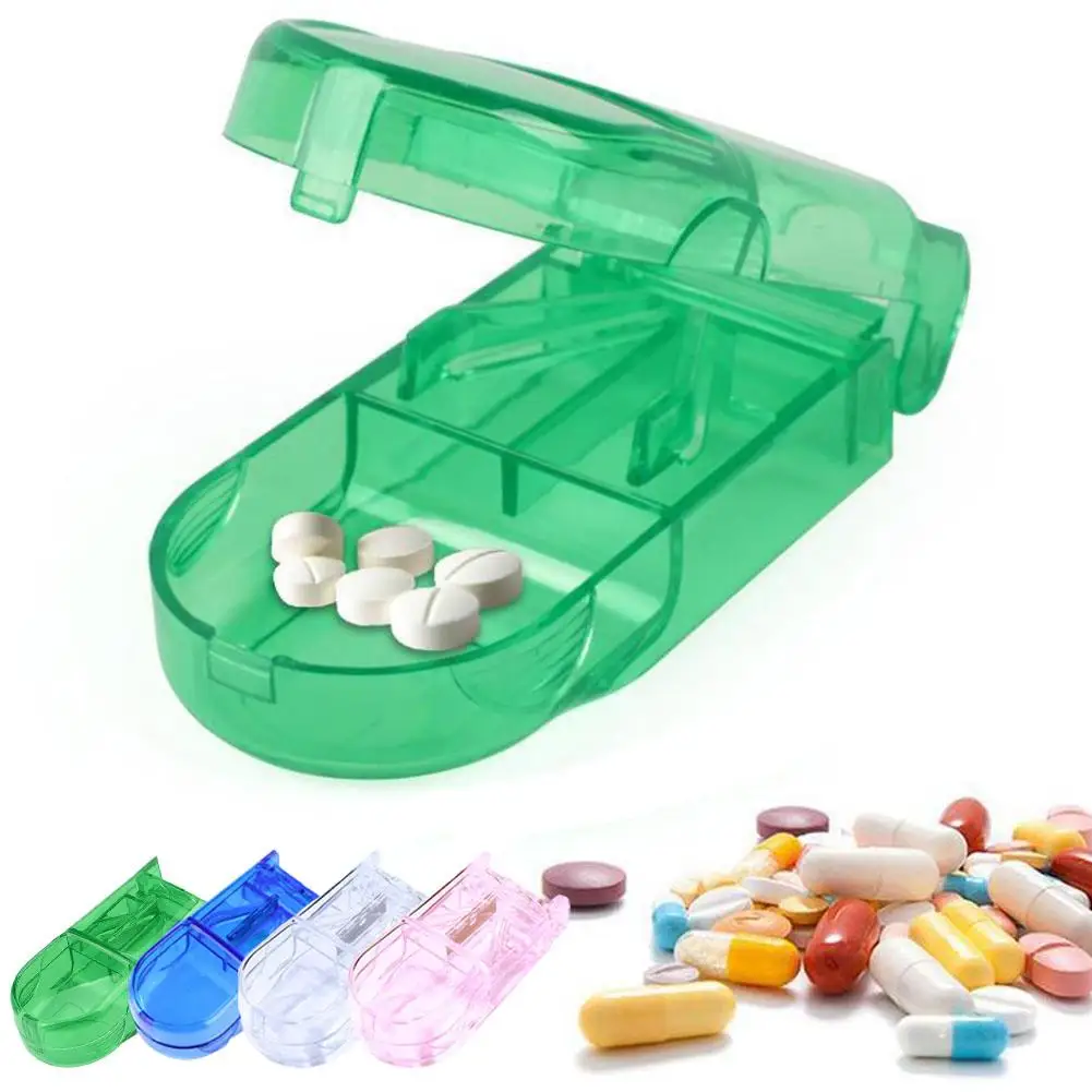 

Medicine Tablet Cutter Pill Storage Box Splitter Drugs Case Cutter Care Medicine Case Tablet Storage Divider Health Pill A0S7