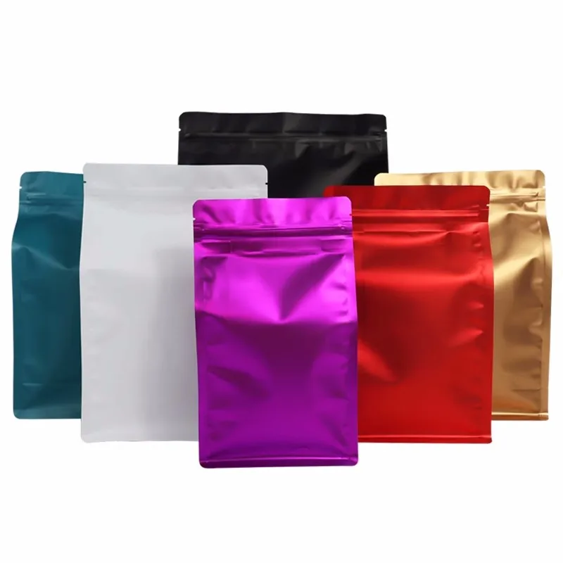 

Colored Aluminum Foil Sealed Bag Eight-sided Sealed Food Packaging Bag Coffee Beans Tea Snacks Nuts Separately Packed and Stored