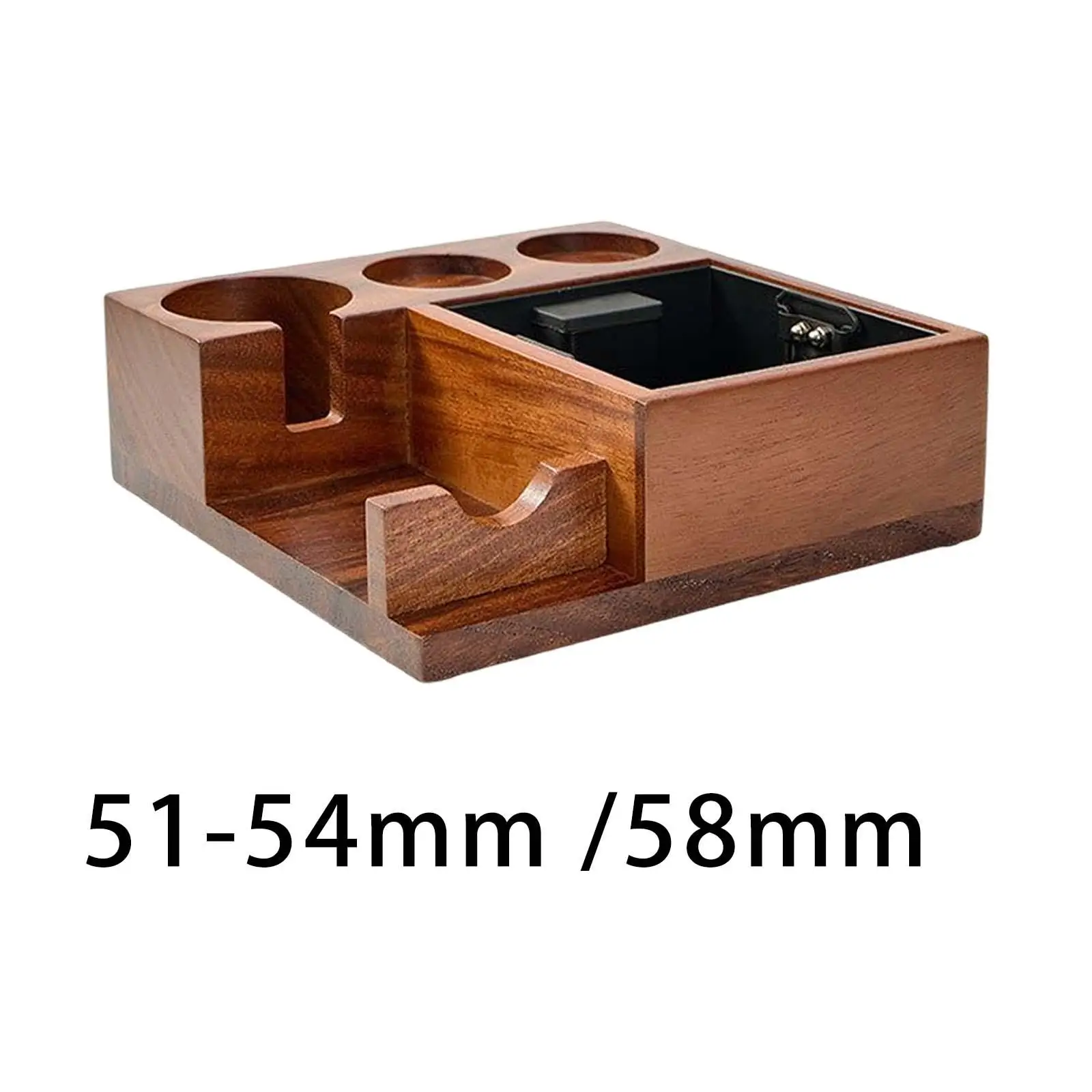 Wood Coffee Filter Tamper Decoration Tools Knock Organizer Durable Crafts Mat Stand Tamper Holder for Brushes Home Office