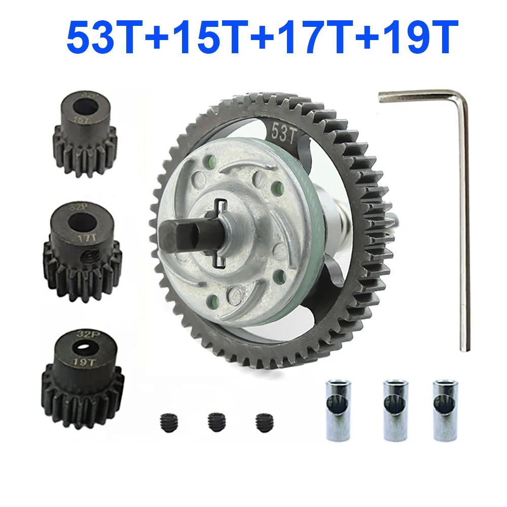 Металлическая дифференциальная Шестерня 6878, полный муфта для тапочек 50T 52T 53T 54T / 15T 17T 19T для TRX Slash штампа, нержавеющий 1:10 RC
