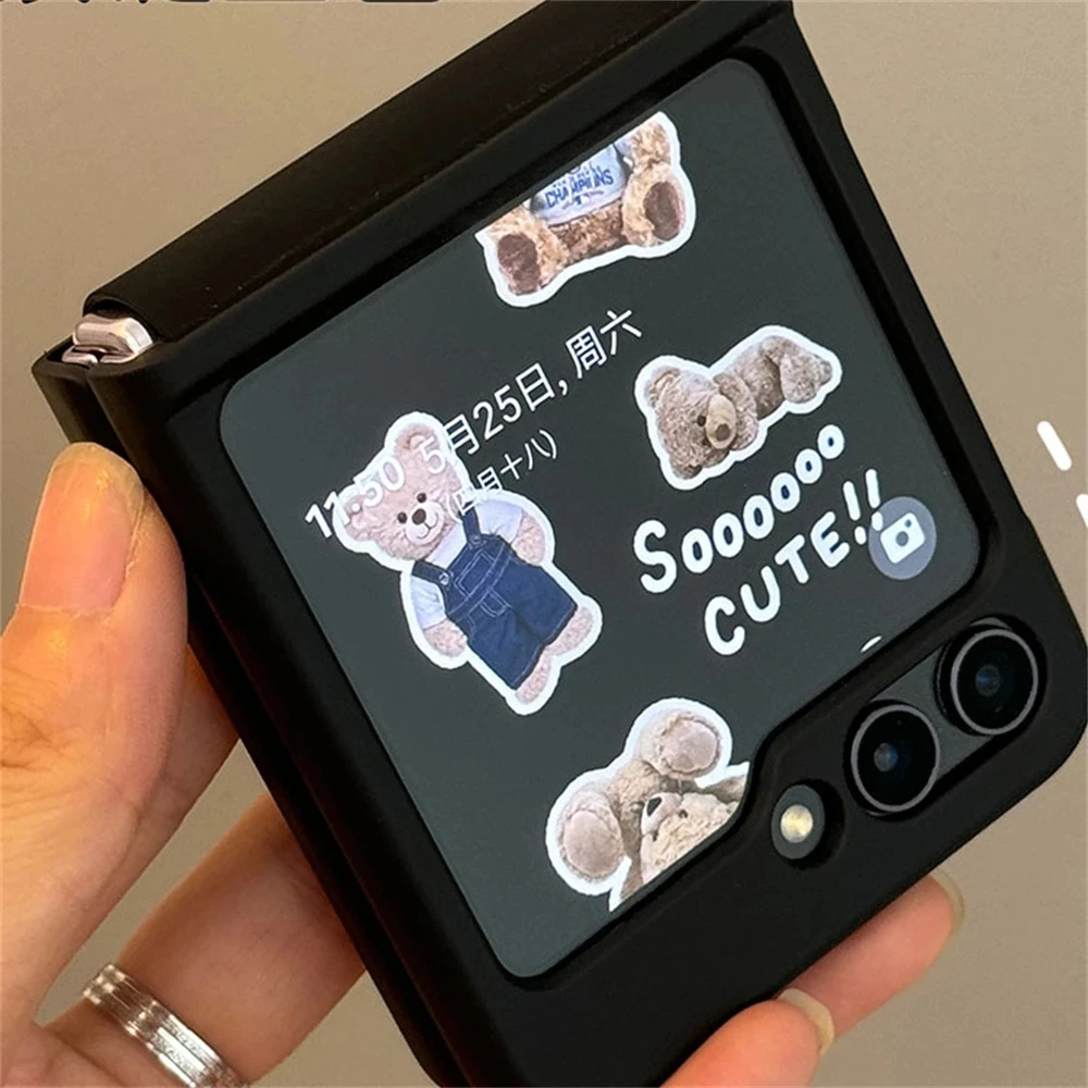 Корейский симпатичный защитный чехол с петлями на запястье для Samsung Galaxy Z Flip 6 Flip5