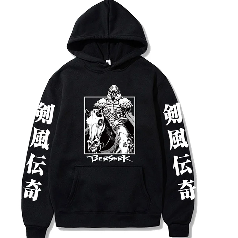

Hot Anime Berserk Sweatshirts Mannen Harajuku Manga Grafische Trui Tops Oversized Hip Hop Hoodies Fashion Casual Unisex Hoodie