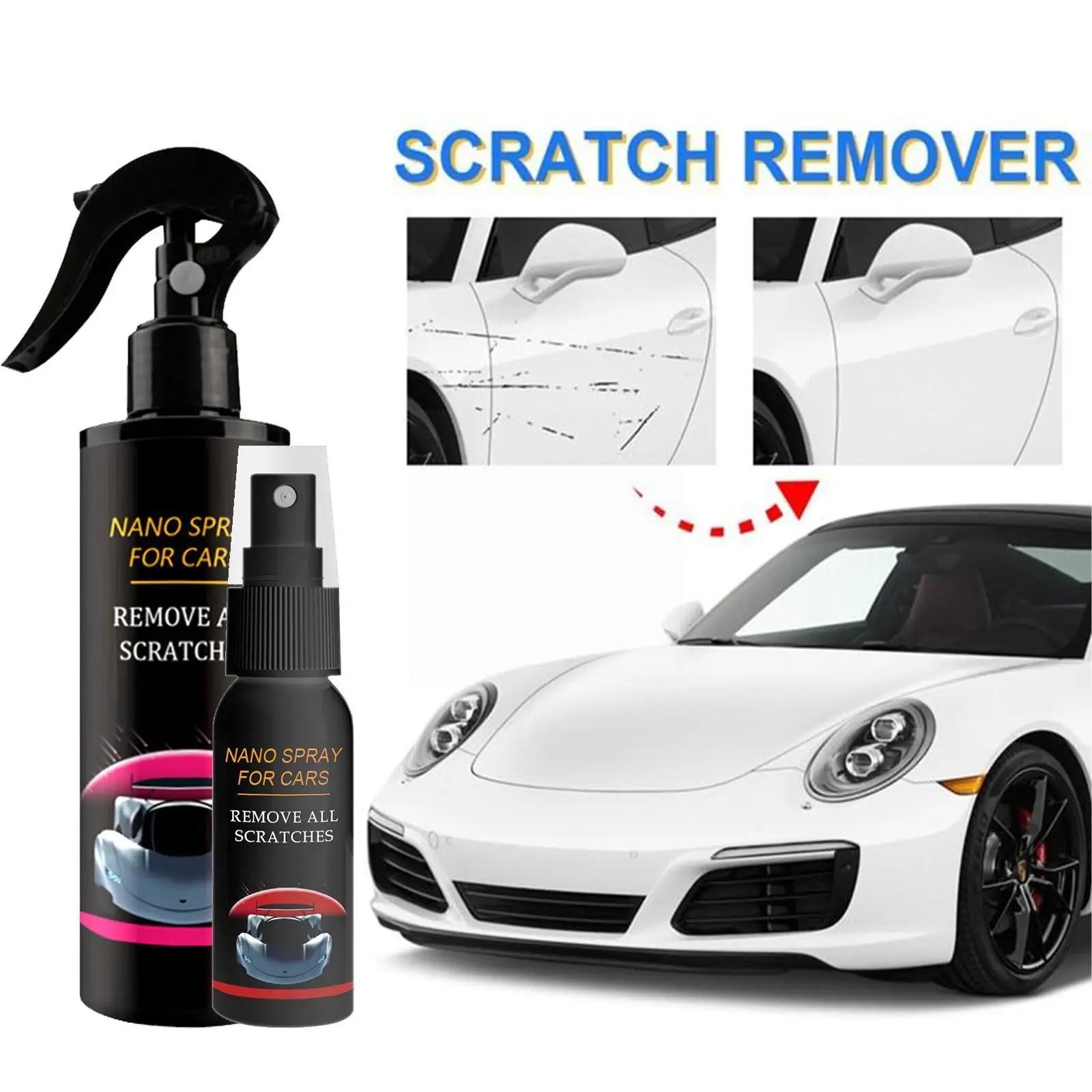 

30/120ml Automotive Ceramic Nano Coating Agent Spray Sealant Hydrophobic Plating Dust-Proof Polishing Quick Wax Crystal Coa R8G7