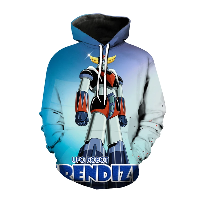 

2023 UFO Robot 3D Print Sweatshirt Goldorak Hoodies Anime Grendizer Hoodie Streetwear Harajuku Boy Clothes Animation Surrounding