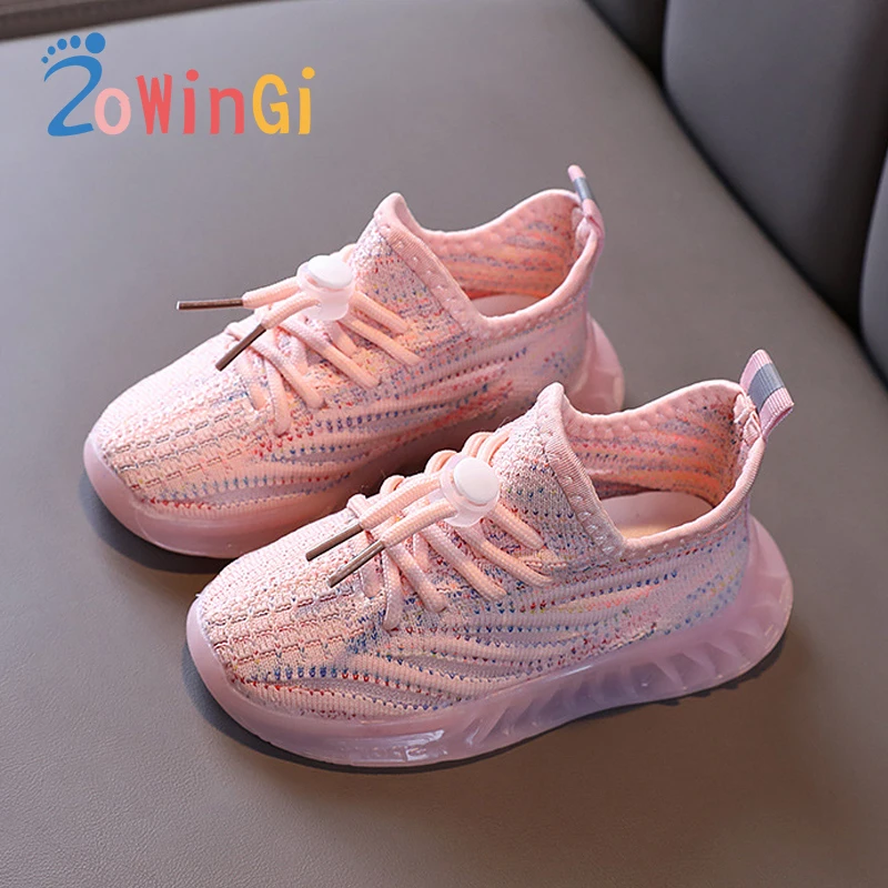 

Size 21-30 Baby Toddler Shoes Fashion Children's Sneakers Sport Shoes for Girls Mesh Breathable Sneakers Trampki Dla Dzieci