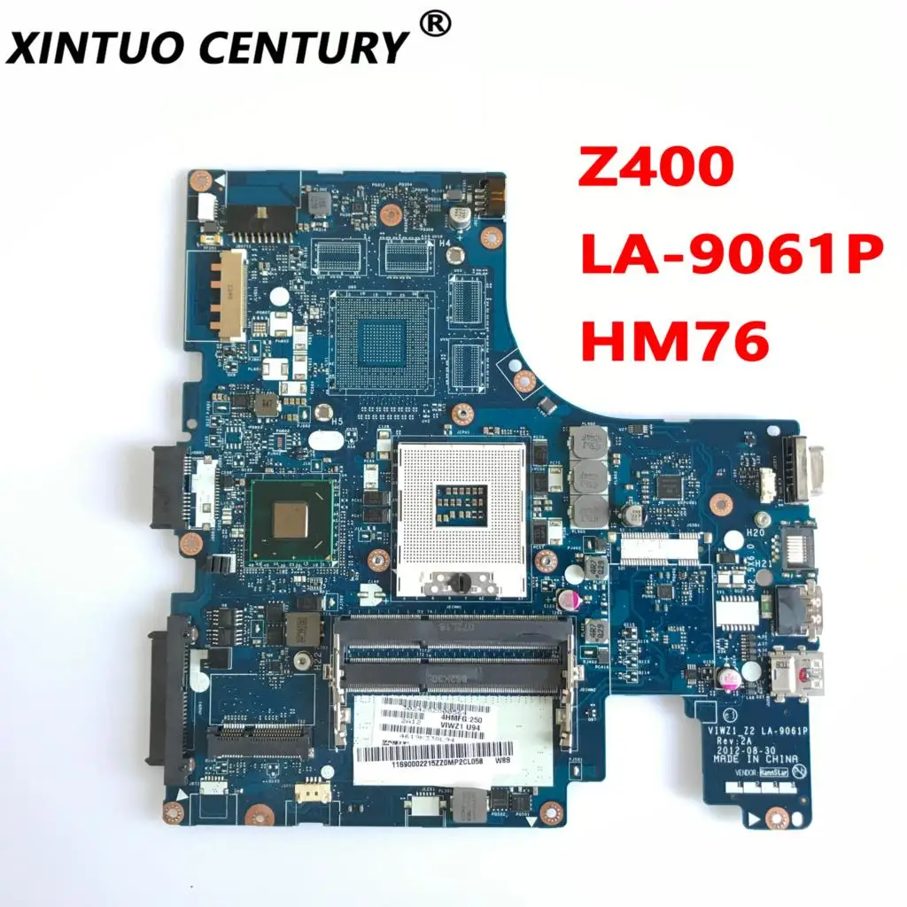 VIWZ1 LA-9061P Motherboard for Lenovo Ideapad Z400 Laptop Motherboard FRU 04W4140 HM76 SLJ8E DDR3 100% Test Work