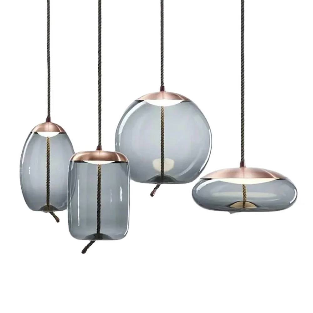 

Nordic Glass Lampshade Led Pendant Light Fixtures For Dining Room Bar Bedside Modern Hanging Lamp Home Decor Indoor Luminaire